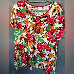 Kim Rogers blouse. XL 97% polyester 3% spandex